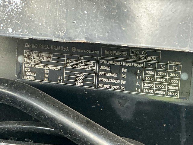 2024 new holland t7.245 new gen vierwielaangedreven landbouwtractor - afbeelding 15 van  35