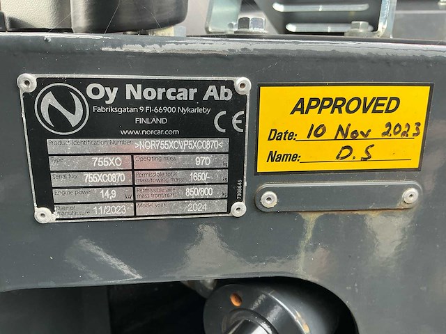2024 norcar xc755 shovel - afbeelding 17 van  21