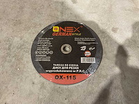 2024 onex german style ox-115 staal slijpschijf 100stuks - afbeelding 3 van  5