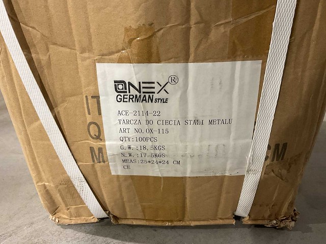 2024 onex german style ox-115 staal slijpschijf 100stuks - afbeelding 5 van  5