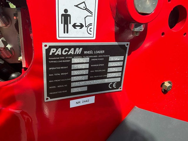 2024 pacam 2025lf shovel - afbeelding 7 van  17