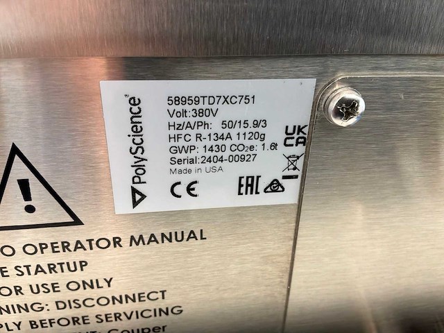 2024 polyscience 58959td7xc751 laboratorium recirculerende koeler - afbeelding 6 van  6