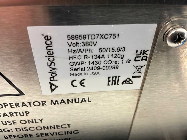 2024 polyscience 58959td7xc751 laboratorium recirculerende koeler - afbeelding 6 van  6