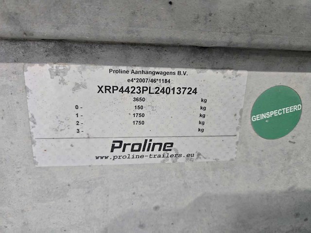 2024 proline plateau aanhangwagen - afbeelding 8 van  9