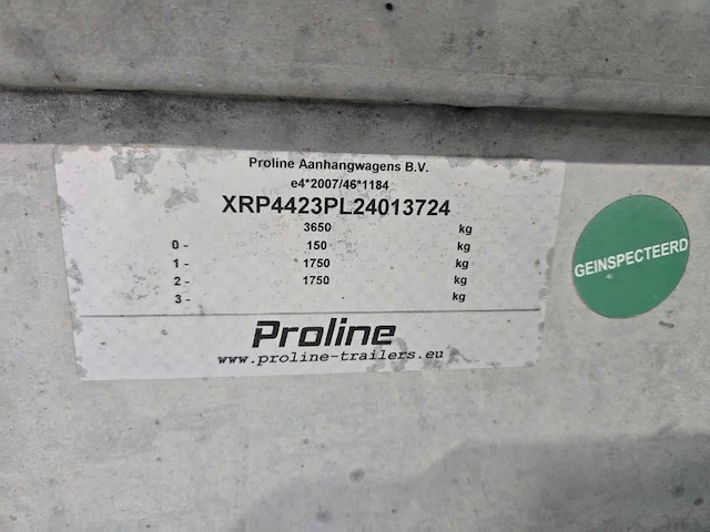 2024 proline plateau aanhangwagen - afbeelding 8 van  9