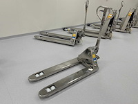2024 qnd ss304 inox handpalletwagen - afbeelding 2 van  3