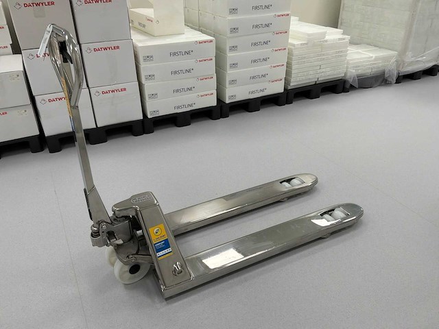 2024 qnd ss304 inox handpalletwagen - afbeelding 1 van  3