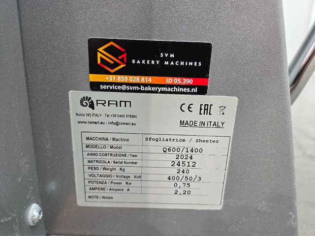 2024 ram q600/1400 deeguitrolmachine - afbeelding 8 van  8