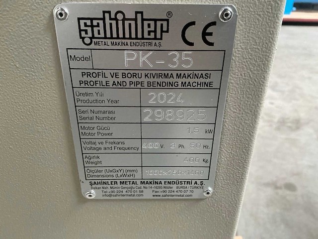 2024 sahinler pk-35 profielwals - afbeelding 8 van  8