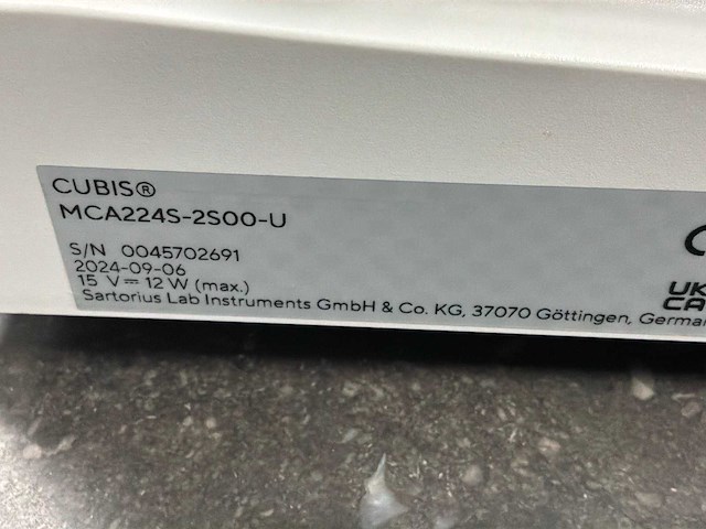2024 sartorius cubis mca224s-2500-u analytisch laboratoriumbalans - afbeelding 4 van  7