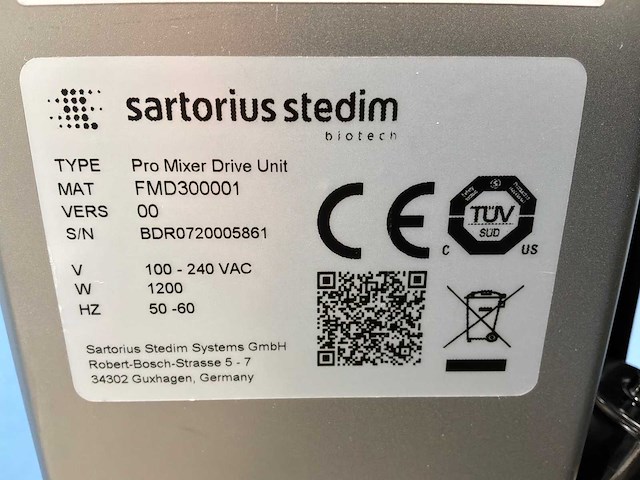 2024 sartorius palletank + pro mixer drive unit mobiel mengsysteem - afbeelding 3 van  12