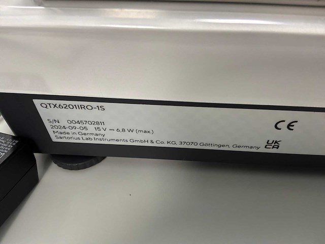 2024 sartorius qtx6201iro-1s precisieschaal - afbeelding 2 van  3