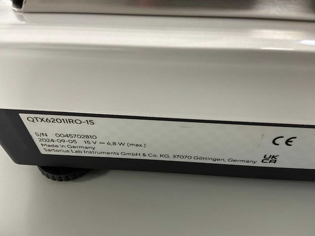 2024 sartorius qtx6201iro-1s precisieschaal - afbeelding 3 van  4