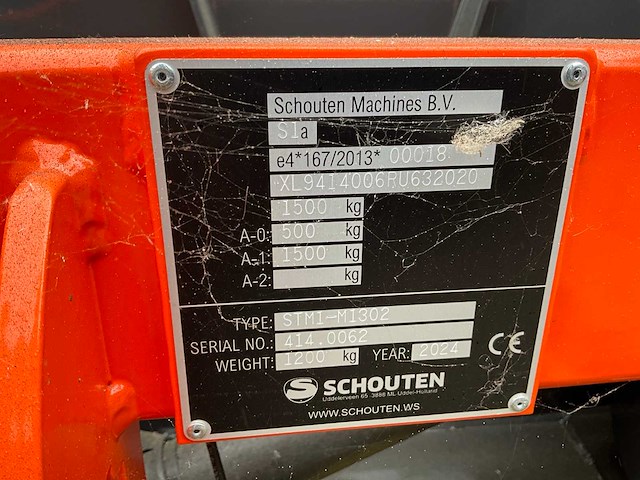 2024 schouten maver 1302 maaimachine - afbeelding 17 van  24