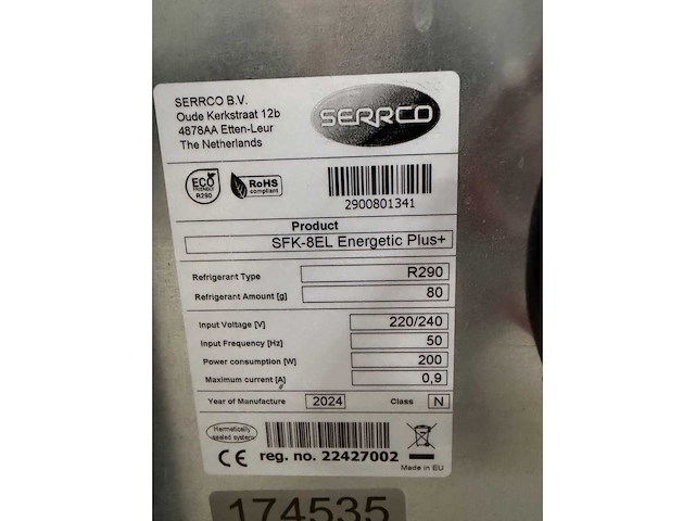 2024 serrco - sfk-8el energetic plus - fustkoeling - afbeelding 5 van  8