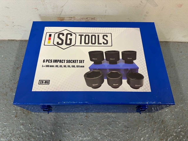 2024 sg tools cr-mo 6st krachtdoppenset - afbeelding 1 van  1