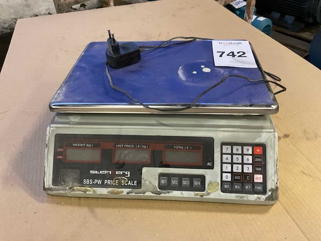 2024 steenberg sbs-pw price scale industriële weegschaal - afbeelding 2 van  5