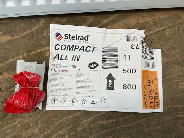 2024 stelrad compact all in. 11 radiator 500x800mm (3x) - afbeelding 4 van  5