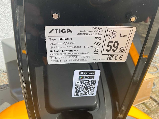 2024 stiga a750 srsa01 robotmaaier - afbeelding 8 van  8