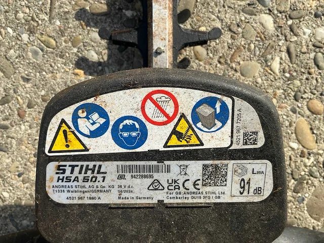 2024 stihl hsa50 heggenschaar - afbeelding 7 van  7
