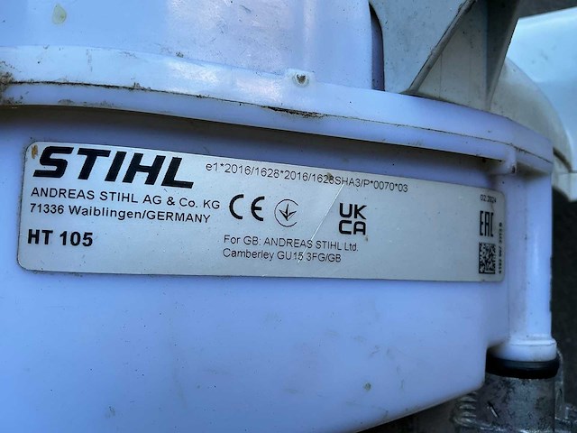 2024 stihl ht105 hoogsnoeier / stokzaag - afbeelding 8 van  8