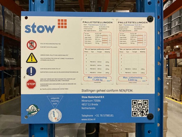 2024 stow palletstelling (168 secties) - afbeelding 4 van  14