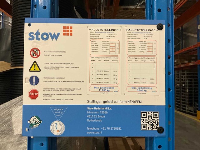 2024 stow palletstelling (168 secties) - afbeelding 5 van  14