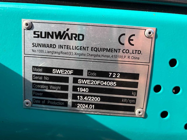 2024 subward swe20f minigraafmachine - afbeelding 49 van  57