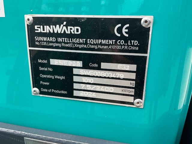 2024 sunward swe08b minigraafmachine - afbeelding 7 van  17