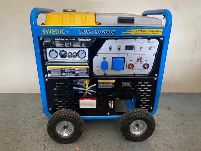 2024 swedic 3 in 1 generator-lasmachine-compressor stroomgenerator - afbeelding 1 van  8