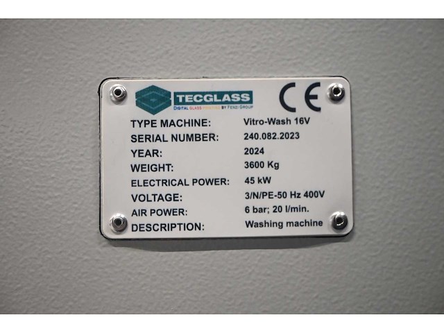 2024 tecglass - vitro-wash 16v - verticale glas wasmachine - afbeelding 15 van  22