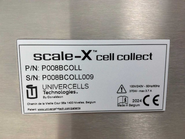 2024 univercells technologies scale-x cell verzamelsysteem cell harvest systeem - afbeelding 4 van  4