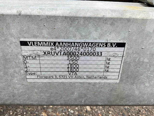 2024 vlemmix vta machinetransporter 52-wkg-2 - afbeelding 6 van  13