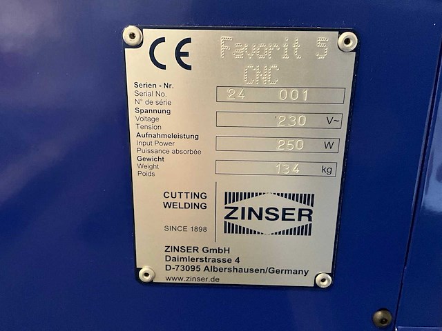 2024 zinser favorit v cnc-autogeen snij-installatie - afbeelding 4 van  12