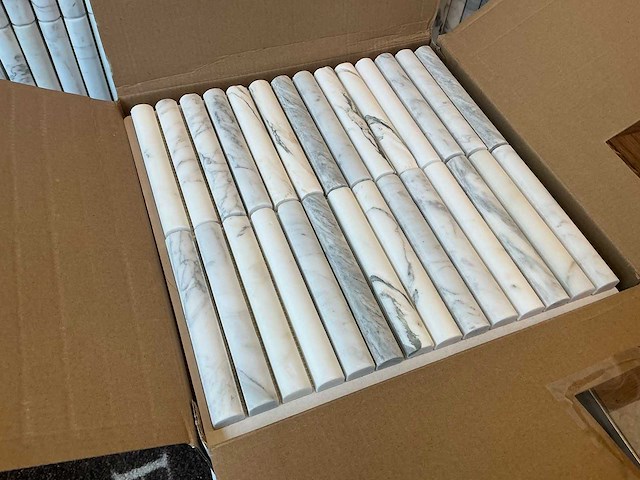 2025 - arabescato marmer - luxe natuursteentegels (37,5m2) - afbeelding 4 van  8