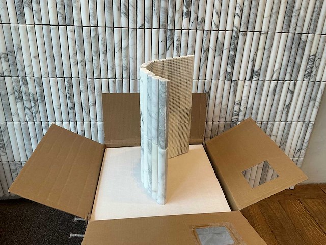 2025 - arabescato marmer - luxe natuursteentegels (37,5m2) - afbeelding 6 van  8