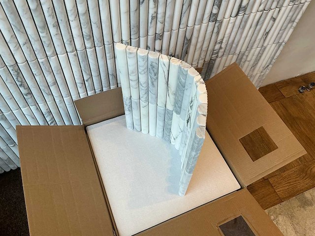2025 - arabescato marmer - luxe natuursteentegels (37,5m2) - afbeelding 8 van  8