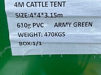 2025 - easy-going - (4x4x3,15 meter) - dierenverblijf / shelter 4 meter - afbeelding 5 van  13