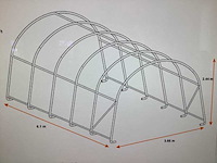 2025 - easy-going - (6,10x3,66x2,44 meter) - garage boot / tent / opslag shelter 122008r - afbeelding 4 van  7