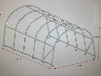 2025 - easy-going - (6,10x3,66x2,44 meter) - garage / tent / opslag shelter 122008r - afbeelding 4 van  7