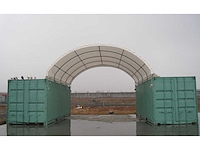2025 - easy-going - (6x6x2 meter) - shelter overkapping / tent tussen 2 containers c2020 (eenmalig gebruikt) - afbeelding 12 van  28