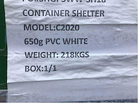 2025 - easy-going - (6x6x2 meter) - shelter overkapping / tent tussen 2 containers c2020 - afbeelding 28 van  28