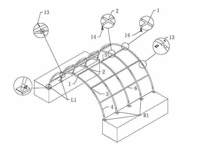 2025 - easy-going - (6x6x2 meter) - shelter overkapping / tent tussen 2 containers c2020 - afbeelding 23 van  28