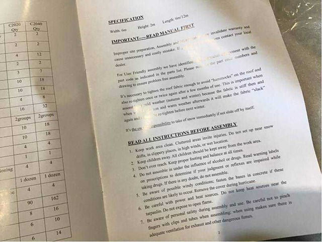 2025 - easy-going - (6x6x2 meter) - shelter overkapping / tent tussen 2 containers c2020 - afbeelding 11 van  28