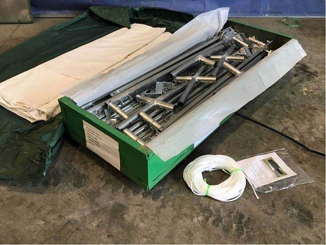 2025 - easy-going - (6x6x2 meter) - shelter overkapping / tent tussen 2 containers c2020 - afbeelding 5 van  16