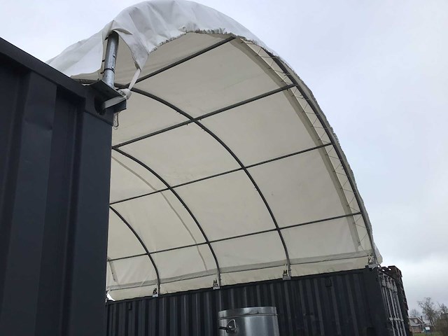 2025 - easy-going (6x12x2 meter) - shelter overkapping / tent tussen 2 containers c2040 - afbeelding 13 van  17