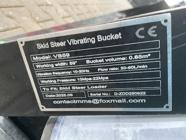 2025 - giyi - vb59 - vibrerende zeefbak / screening bucket - afbeelding 10 van  14