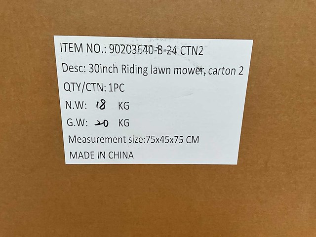 2025 - hh - 30 inch - zitmaaier - afbeelding 12 van  17