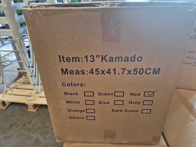 2025 - kamado bbq 13 inch rood - afbeelding 6 van  6