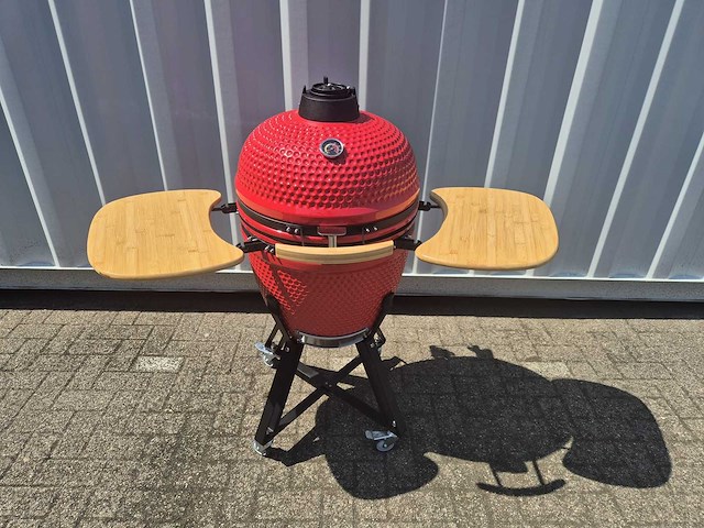 2025 - kamado bbq 21 inch rood - afbeelding 10 van  11